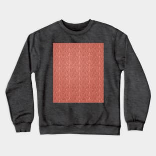 Art Deco Palm Pattern in Coral Crewneck Sweatshirt